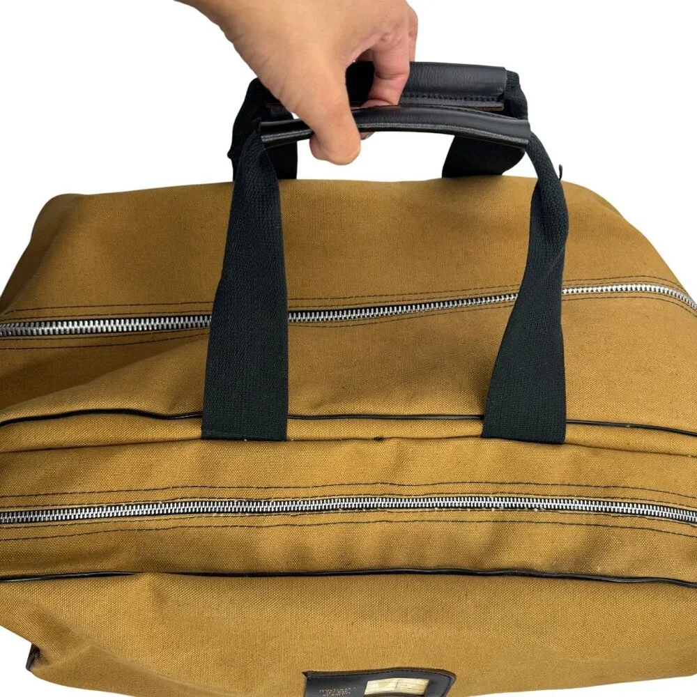 Vintage Kolpin Sportsmans Jet Bag Large Duffel in Tan Fawn Vacationcore Camping‎